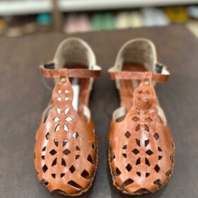 Sandália Rasteira em Couro - Ref: 12395