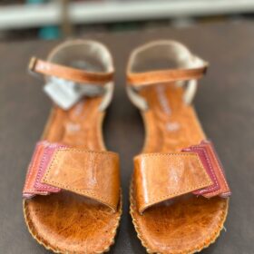 Sandália Rasteira em Couro - Ref: 12392