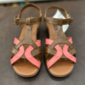 Sandália Anabela em Couro - Ref: 9202