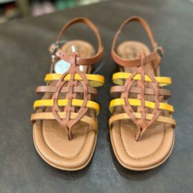 Sandália Rasteira em Couro - Ref: 37321