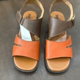 Sandália de Salto em Couro - Ref: FL045