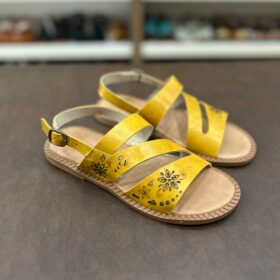 Sandália Rasteira em Couro - Ref: 18147