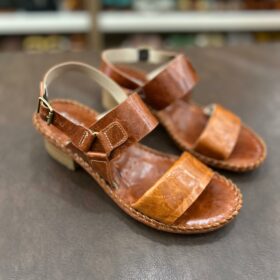 Sandália de Salto em Couro - Ref: 16126