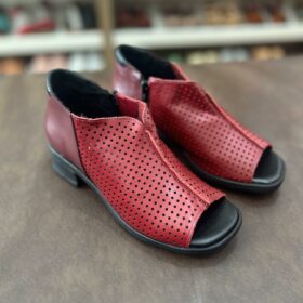 Sandália de Salto em Couro - Ref: FL117